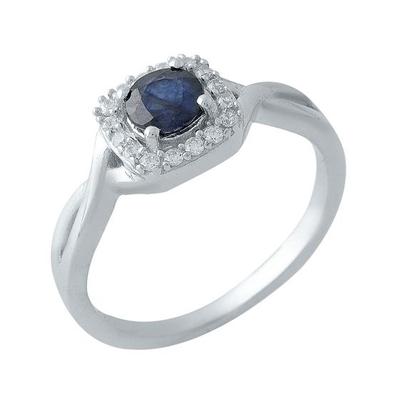 Silver Ring with Natural Sapphire 0.717ct (1971116)