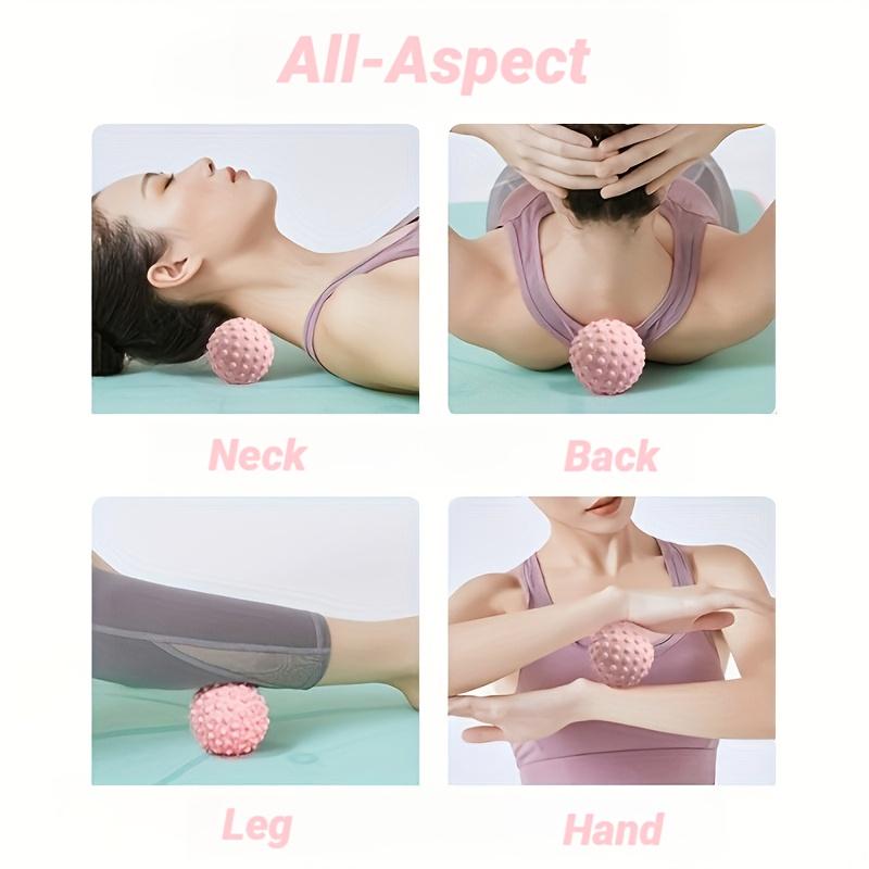 Trigger Point Massage Ball, Spiky Yoga Ball for Foot & Back, Muscle Relief Massager for Home Gym