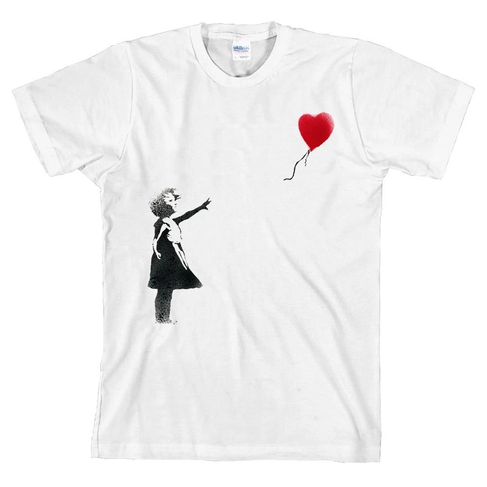 Banksy Graffiti Balloon Girl Heart T Shirt *ALL SIZES & NEW* M