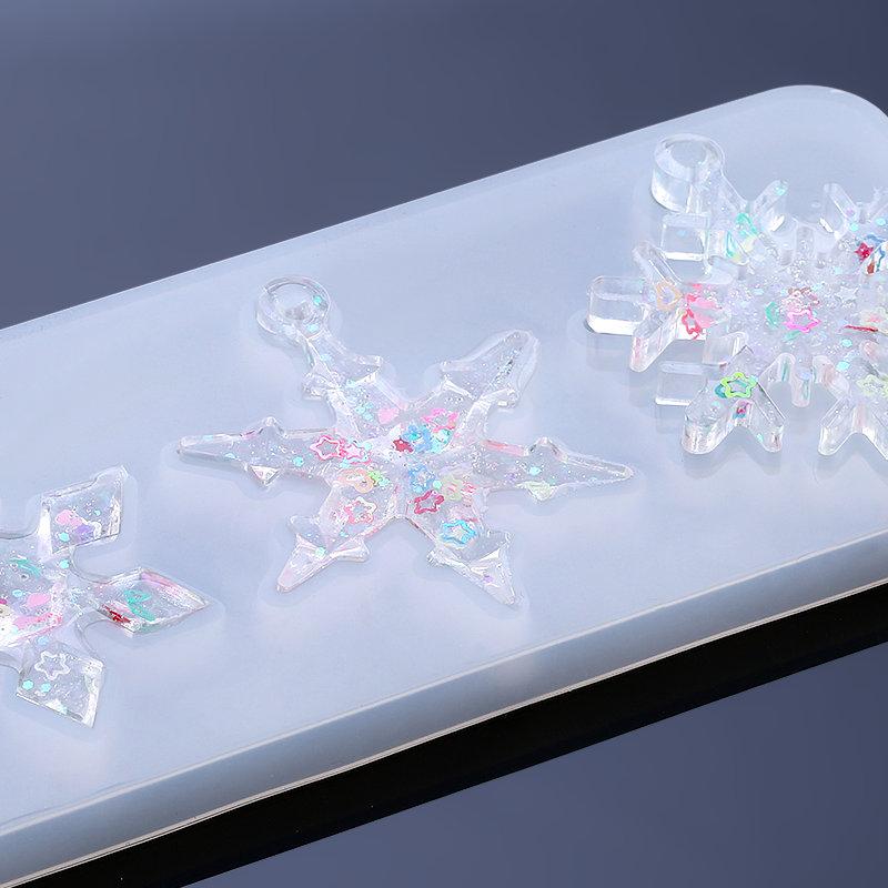 Snowflake Epoxy Resin Mould Casting Tools Silicone Snowflake Mold Handmade Jewelry making Tools DIY Crafts Epoxy Resin Molds