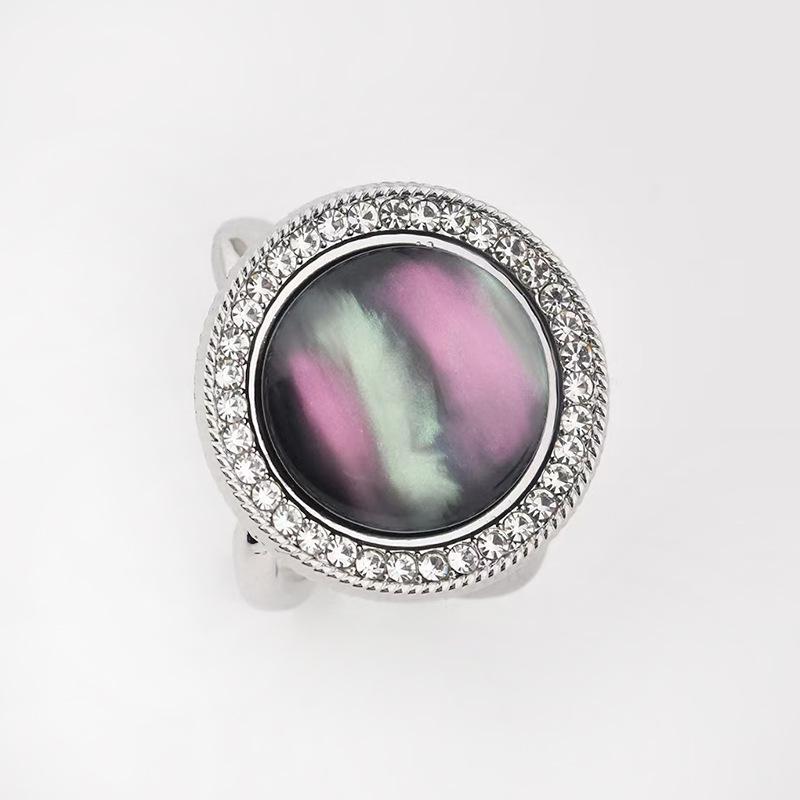 Neue Kamelien-Seidenschalschnalle, französische Retro-Perlenschalschnalle, quadratische Ringschnalle, orangefarbene Kristallschalschnalle für Frauen