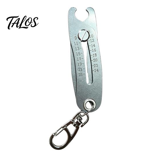 Thread Size Finder Portable Checker Keychain, Stainless Steel Precise Bolt Identifier Gauge, Nut Bolts Verification Tool