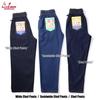 COOKMAN Chef Long Denim Size Medium Pants, Semi-Wide, Pants, Black, 231-23887,