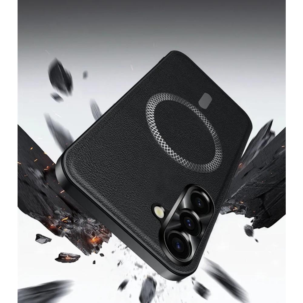 Retro Leather Magnetic Phone Cases For Samsung Galaxy A16 A25 A34 A52 A53 A54 A55 5G Metal Camera Protection Shockproof Cover