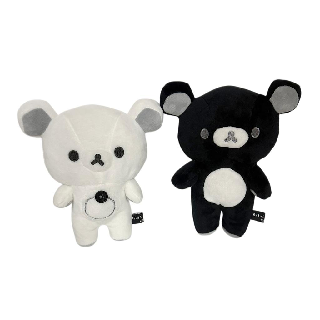 Lying White Rilakkuma Plush Doll Cartoon Bear Toys Kawaii Room Decor Toy Teddy Bear Korilakkuma Stuffed Doll Accompany Sleep Toy