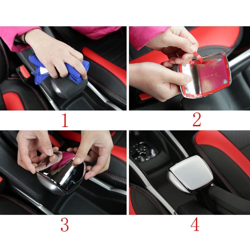 Color My Life Auto-Innenraum-Handbremsen-Abdeckungs-Fall-Handbremsen-Aufkleber für Peugeot 2008 2014 2015 2016 2017 2018