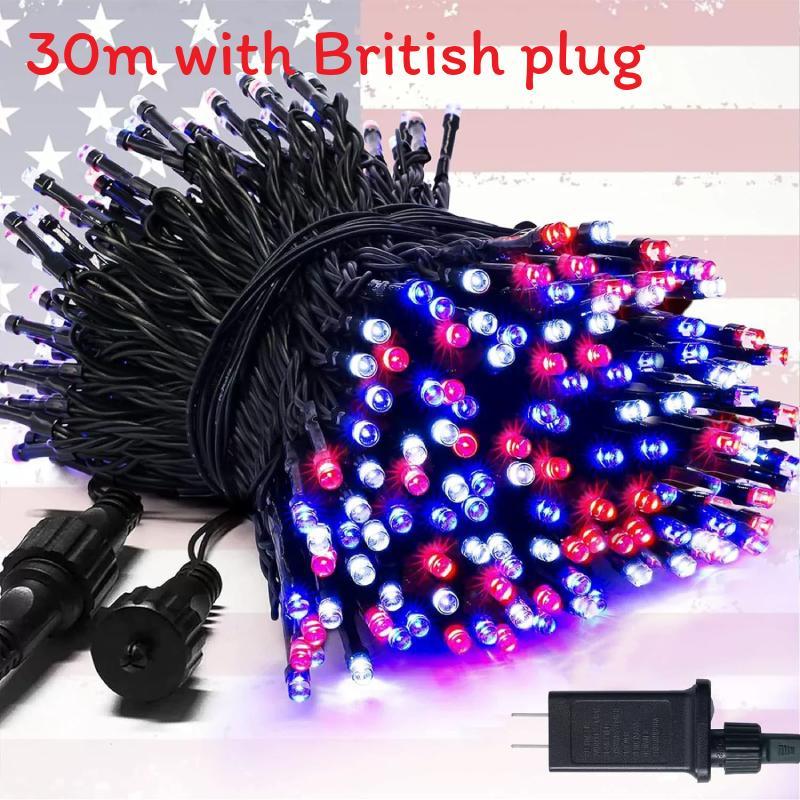 30m 300 Led Light String With Remote Control And Timed For Decor Courtyard