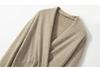 Autumn/Winter Cashmere Cross-Collar Long Knit Dress - Slim-Fit Skirt for Elegant and Commuting Style