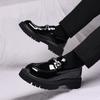Mode Klassisch Freizeit Schuhe Dicke Sohle Herren Penny Loafer zum Hineinschlüpfen Business Anzugschuhe für Herren Business Flats Mokassins