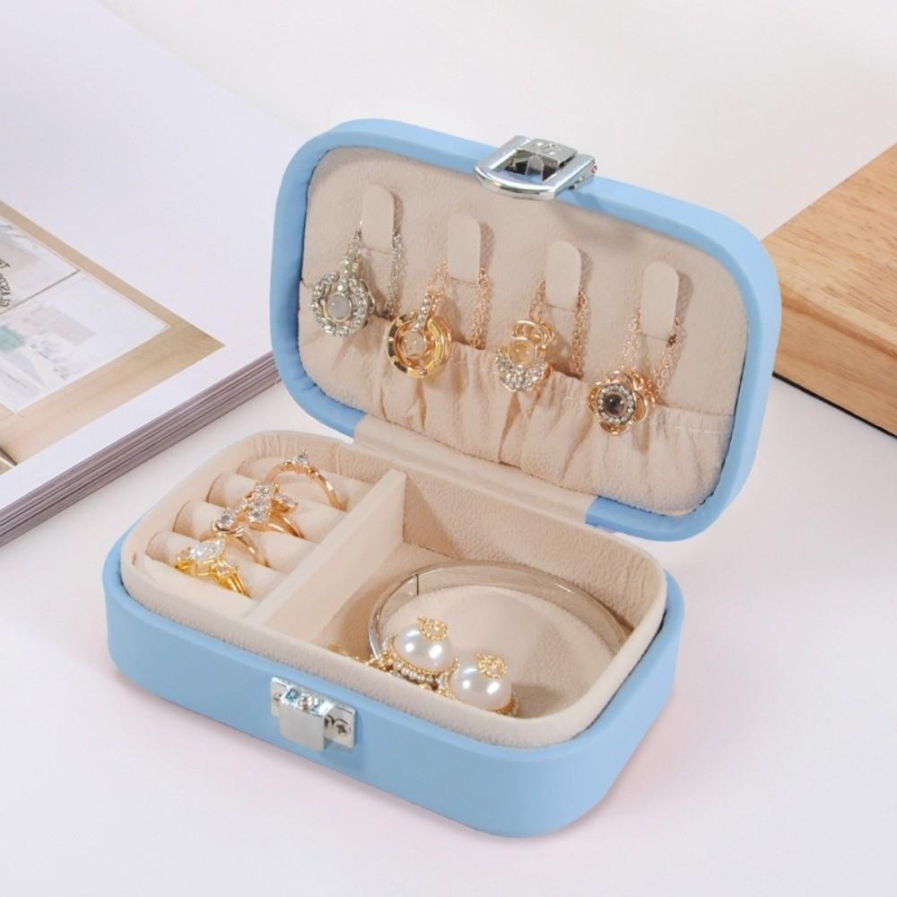 Snap Button Jewelry Storage Box Dustproof Jewelry Display Plate  Jewelry Organization