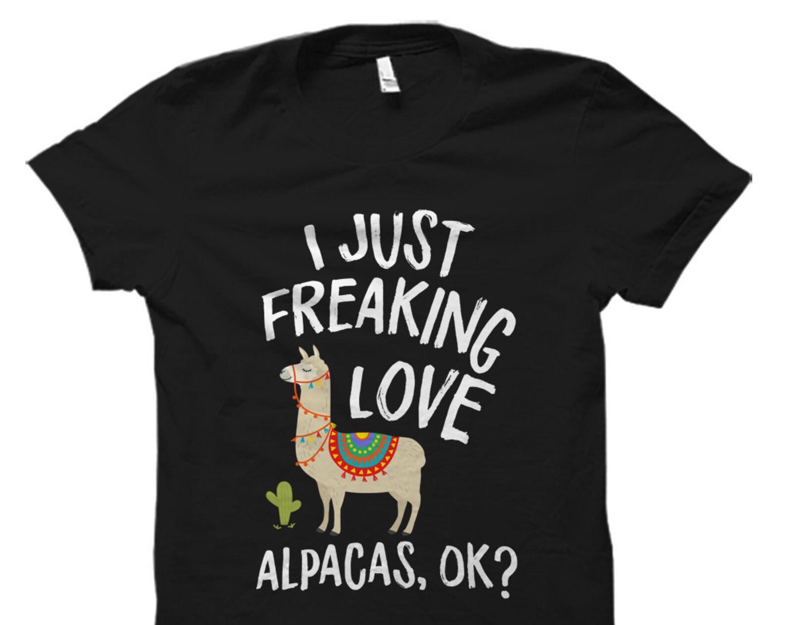 Alpaca Gift. Alpaca Shirt. Funny Alpaca Gift. Alpaca Lover Gift. Alpaca Lover Shirt. Womens Alpaca Shirt. Mens Alpaca Shirt #OS929 XL
