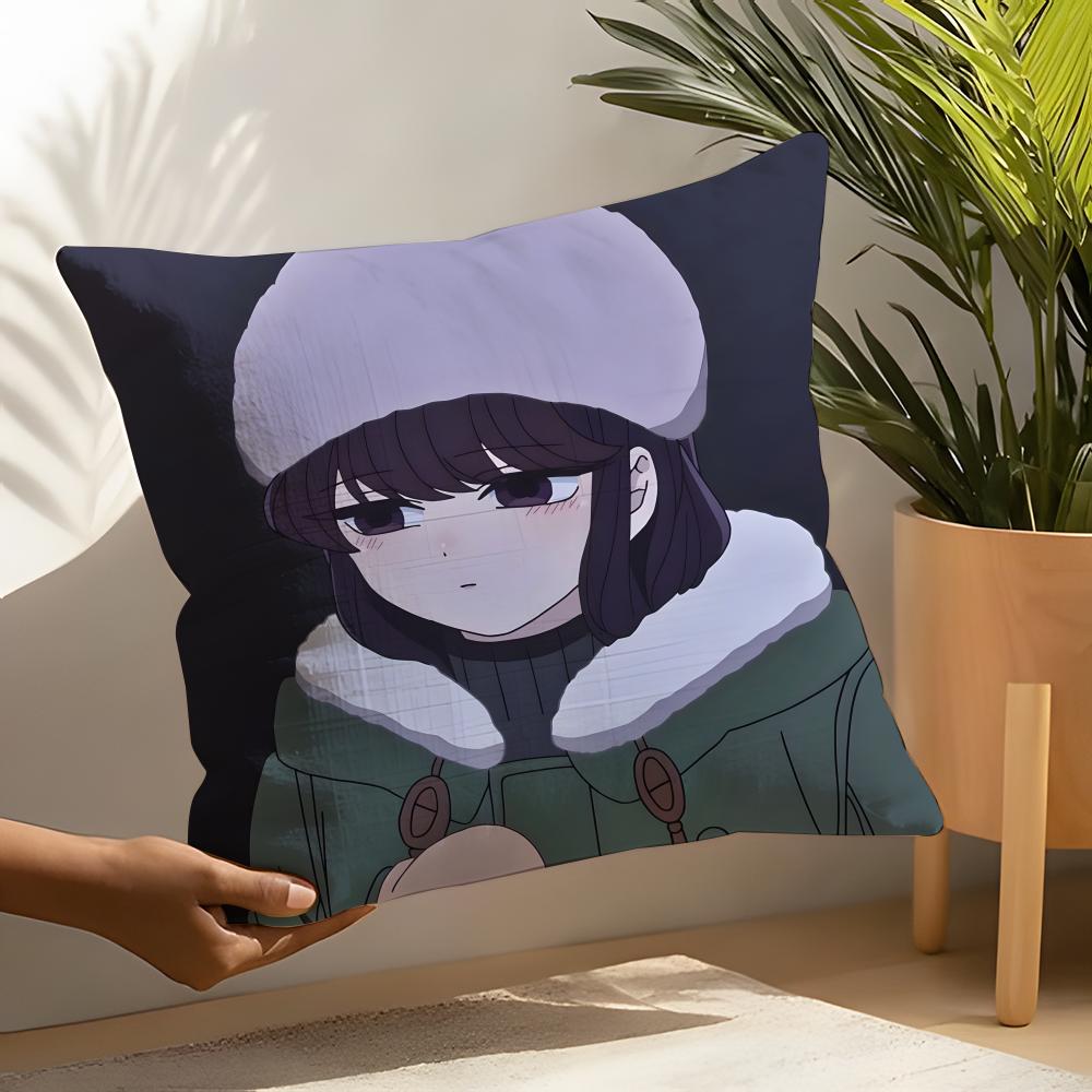 Komi Cant CCommunicateS Pillow Case Home Living Room Decoration Linen Pillow Cases Cushion Cover