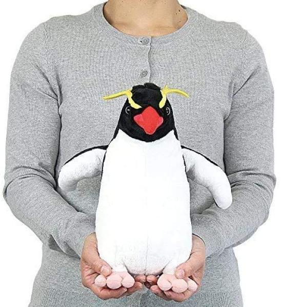 Calorata Rockhopper Penguin Plush Toy (Standing, ParentSoft Touch) Realistic Penguin Animal Toy Doll Gift Present Birthday (Twice Tested)  Christmas