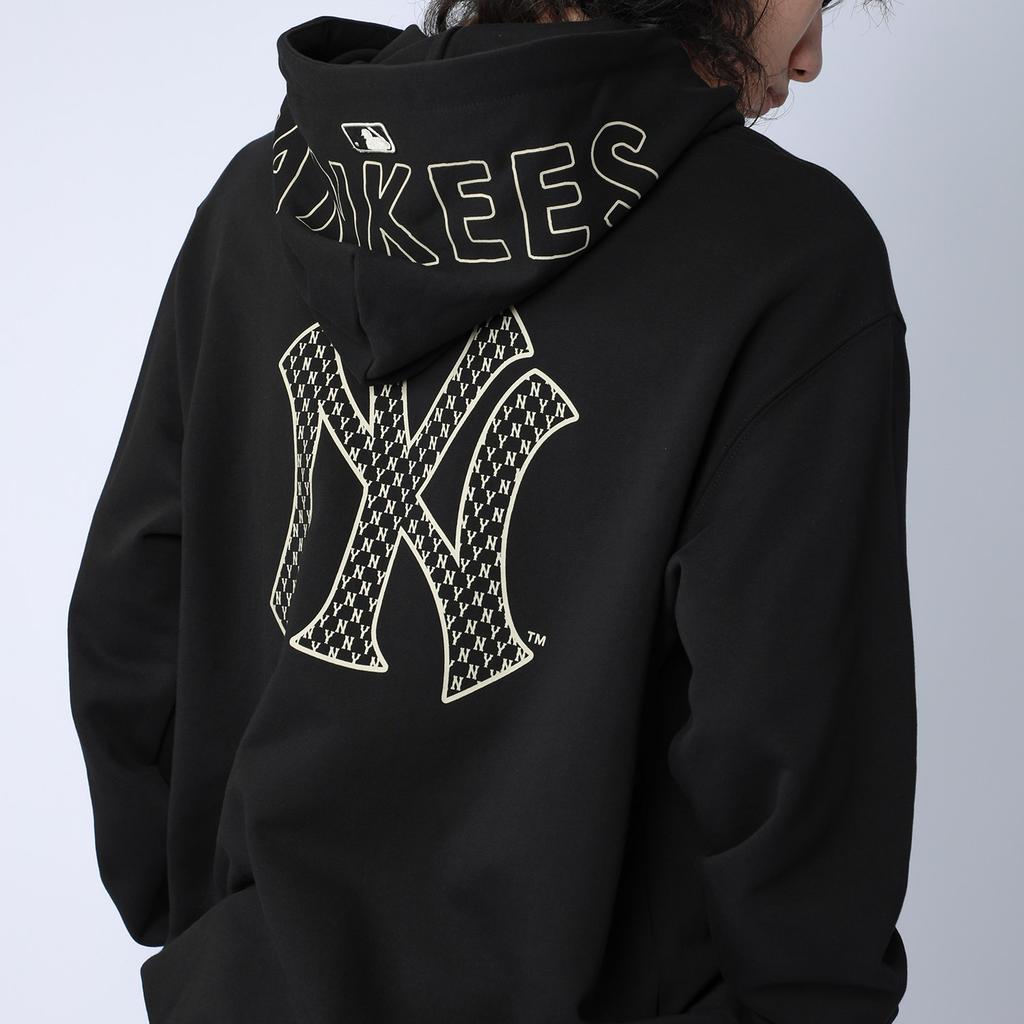 New MLB Old Flower Sweatshirts Unisex Black 3AHDM0114-50BKS