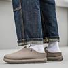 Men’s Summer Sandals Slipper Clogs Backless Mules Khaki Casual Shoes for Students Over Sized