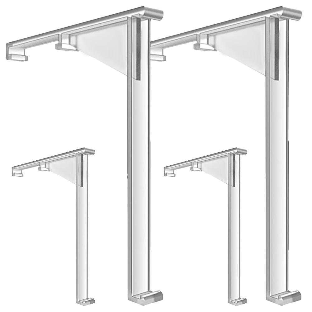 

4 Pcs Door Stopper Venetian Vertical Curtain Positioning Clips Window Blind Valance Blinds 9.50X9.00X3.00CM прозорий