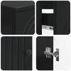 3 Piece Bathroom Cabinet System ALKMAAR Black