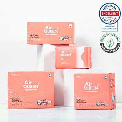 Choose 1 of 3 Types of Air Queen Origin Plus Organic Sanitary Pads (ultra Slim/large Capacity)