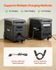 Extra Battery for Portable Power Station, 3840Wh LiFePO4 Extra Expansion Battery with 3 Output Ports for Home Use, Outdoor Camping, Road Trips, RVs,