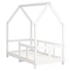 Kids Bed White 70 X 140 Cm Solid Pine Wood