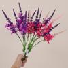 Realistic Artificial Lavender Flowers Handmade Real Touch Fake Plants Simulation Silk Violet Bouquet Wedding Party Decor