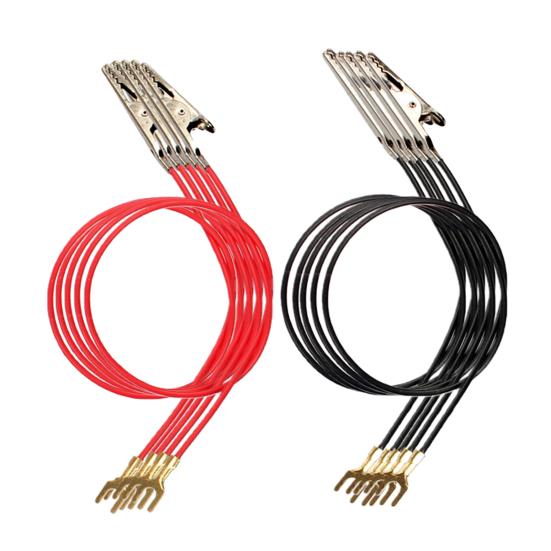 10Pcs Battery Bulb Holder Connecter U Shaped End Sturdy Science Supplies Electrical Testing Experiment Crocodile Clips Wire Connecter for School