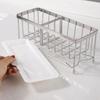 Rostfreier Küchenschwammhalter Selbstentleerendes Abtropfgestell Organizer Küchenspülbeckenablage Arbeitsplatte