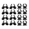 8Pcs Aquarium Heater Holder Suction Cups Fixing Clips Underwater Black with Clips