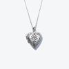Rush Off Heart Socket Pendant Chain Necklace (Silver Plated)