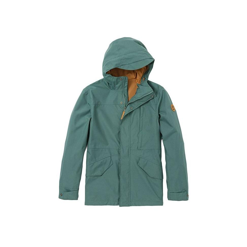 

Timberland Hooded Casual Solid Comfortable Waterproof Windproof Breathable Rain Jacket Men Jacket Balsam-Green A5QKZ-392 XL