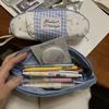 Dot Pattern Student Stationery Bag Multi-functional Makeup Pouch Cute Pencil Case