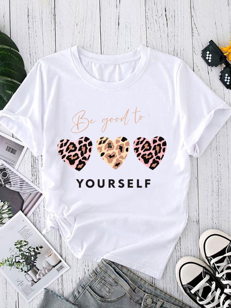 (Asian Size) Print O-neck style flower Fashion Female Casual Women's Top T Clothing Graphic Tee Short Sleeve T-shirts