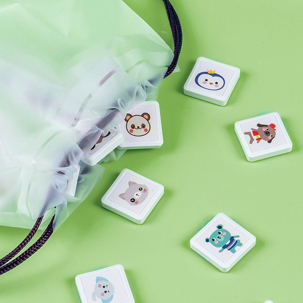 Education Matched Images Animal Toys Puzzle Toy Animal Chess Board Games  Children Girls Boys