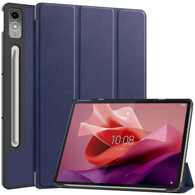 Case for Lenovo Tab P12 12.7 Lightweight Tri-Folding Stand Leather Tablet Cover for Xiaoxin Pad Pro 12.7 P11 P11Pro P12 2023