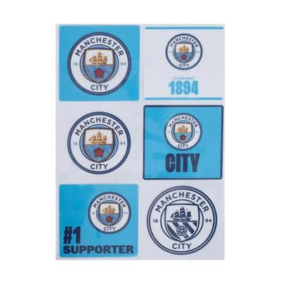 Manchester City FC Multi A4 Car Decal Set