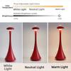 Rechargeable Mushroom Table Lamp USB-C Slim Waist Wireless Touch Lamp Soft Light Acrylic Desk Lamp Bedroom Atmosphere Light