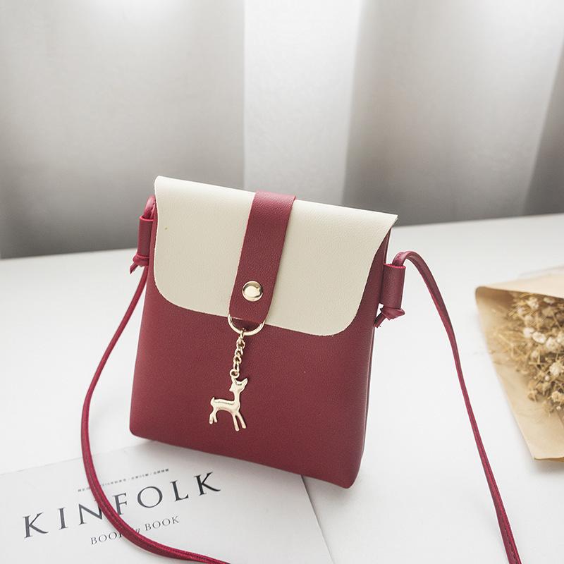 2026 Korean Style Women's Crossbody Bag with Little Deer Charm