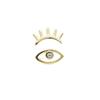 Finally Sale Simple Mini Cute Eyelash & Eye Type Ear Fine Jewelry Anti Allergy Gold Silver Plated Bling CZ Eyes Stud Earring
