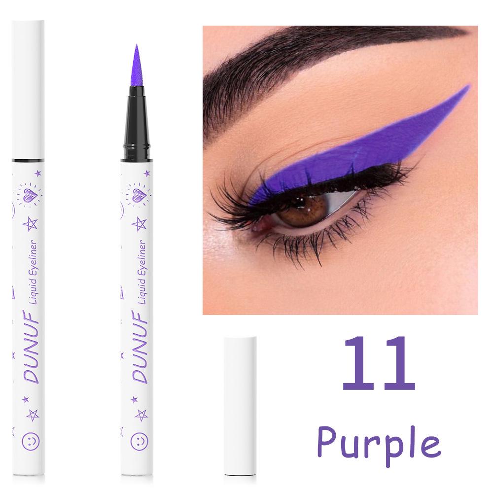 DUNUF 12-Color Waterproof Long-Lasting Eyeliner - Please Check Link Disclaimer for Foreign Trade Use