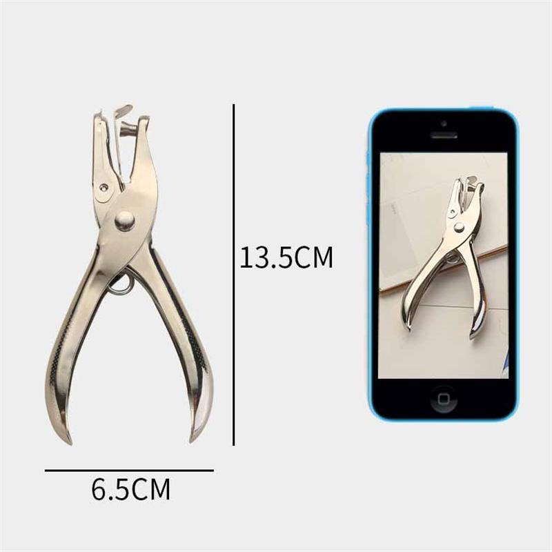 Metall Einlochstanzer Schwerlast Manueller Papierlocher für Binderblätter Schul- & Bürobedarf Handheld Locher