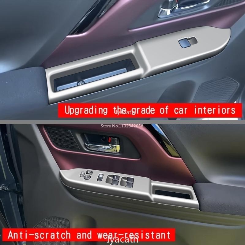 RHD For Suzuki Spacia/Spacia MK54S MK94S 2024 ABS Front Door Armrest Window Lift Switch Glass Control Panle Frame