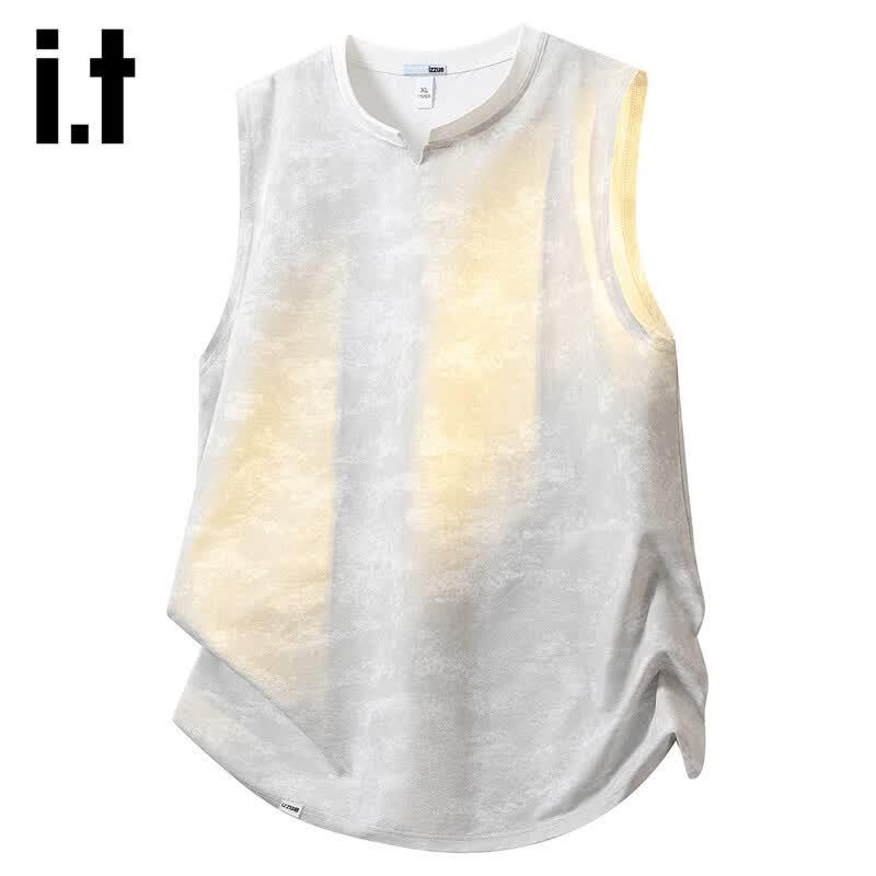 Izzueit Men s V-Neck Cool-Feel Sleeveless Vest XL