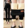 300-390g Thickened Lamb Wool Leggings with Added Fleece, Women's Outerwear, Pencil Pants with Small Legs, High Waist, Slim Fit, and Warm Pants