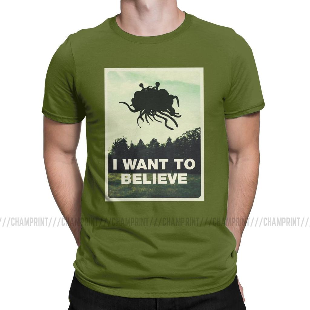 Flying Spaghetti Monsterism Believing T Shirts Men S T Shirts Pastafarianism Fsm Religion Church Novelty Tees
