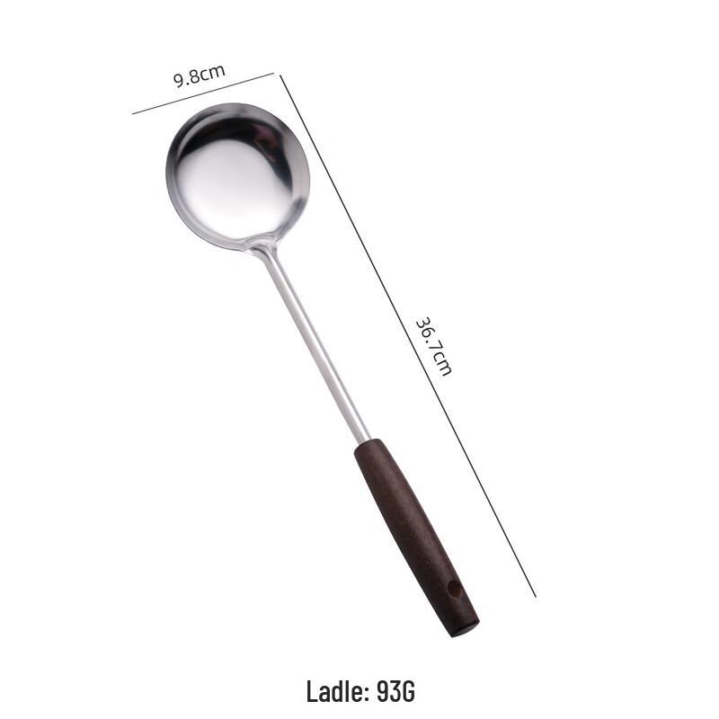 

ZISIZ Heat-Insulated Wooden Handle Kitchen Utensils