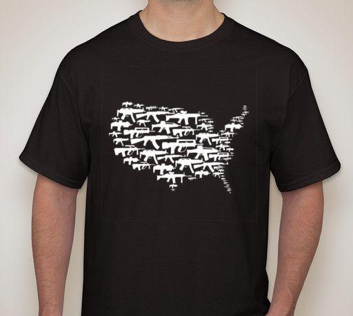 Guns in america second amendment rights T shirt small-5XL available Tee S