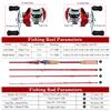 4 Sections Fishing Rod with 7.2:1 High Speed Baitcasting Reel Portable Fishing Rod Set Fishing Tools