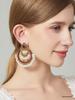 European & American Retro Beaded Tassel Fashion Earrings - Exaggerated Long Style for Women