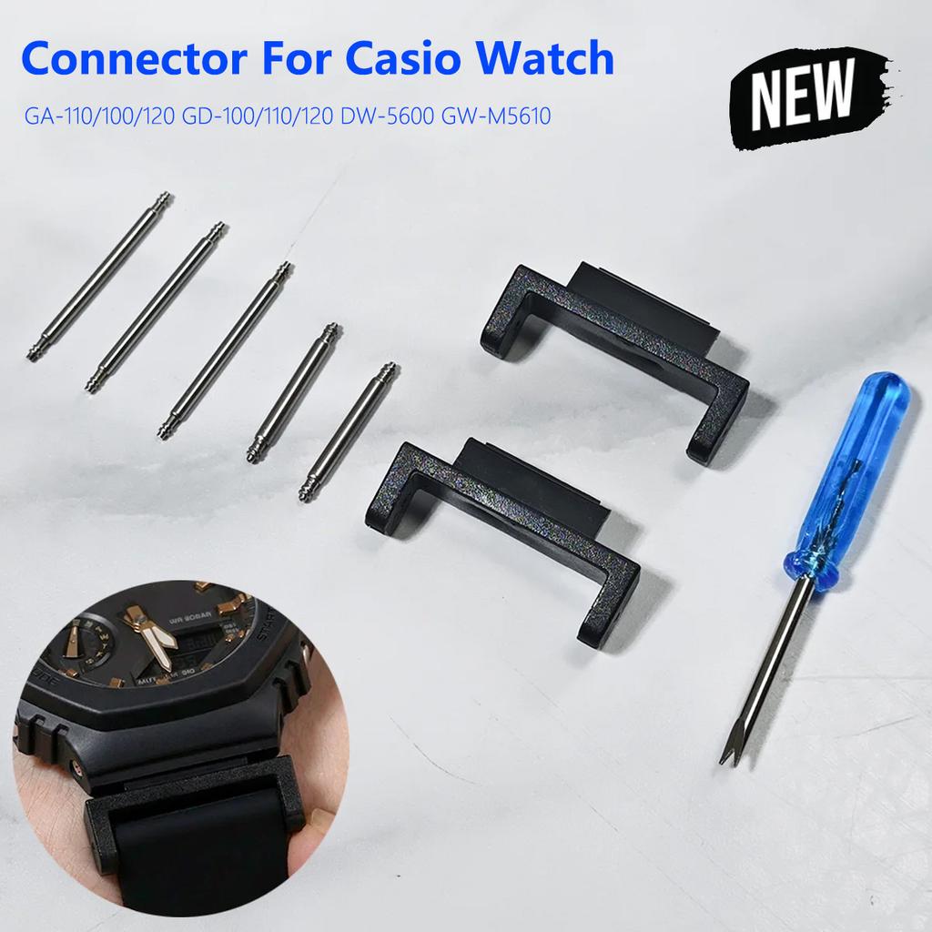 16mm Gumowy Adapter Paska Zegarka do Casio G-Shock GA-110/100/120 GD-100/110/120 DW-5600 GW-M5610 zmodyfikowane akcesoria złącza