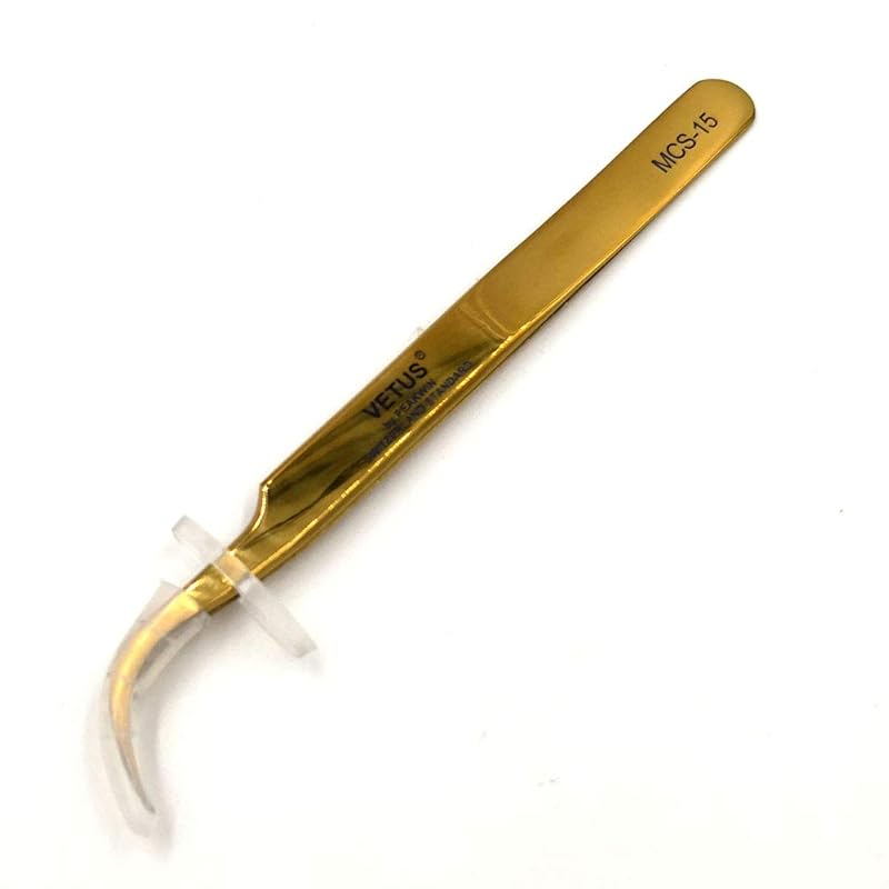 Vetus MCS Makeups Tweezers for Beauty Eyelashes Grip Picking Selection Works (MCS-19)